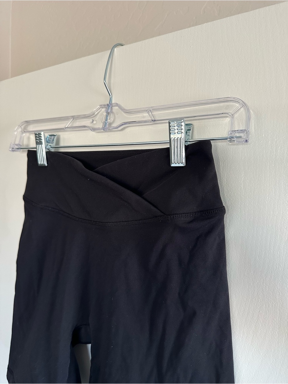 Oner Active Unified Black High-Waist Crossover Shorts - Size S - Picture 2 of 4